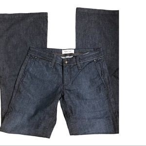 Habitual dark‎ wash trouser style wide leg jeans size 26